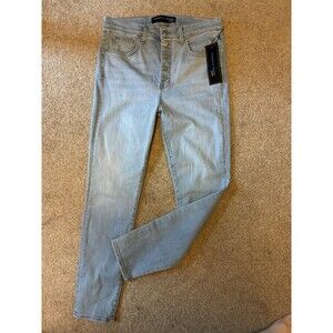 Veronica Beard Jeans Debbie Skinny Size 31 12 High Rise Pale Stone NWT
